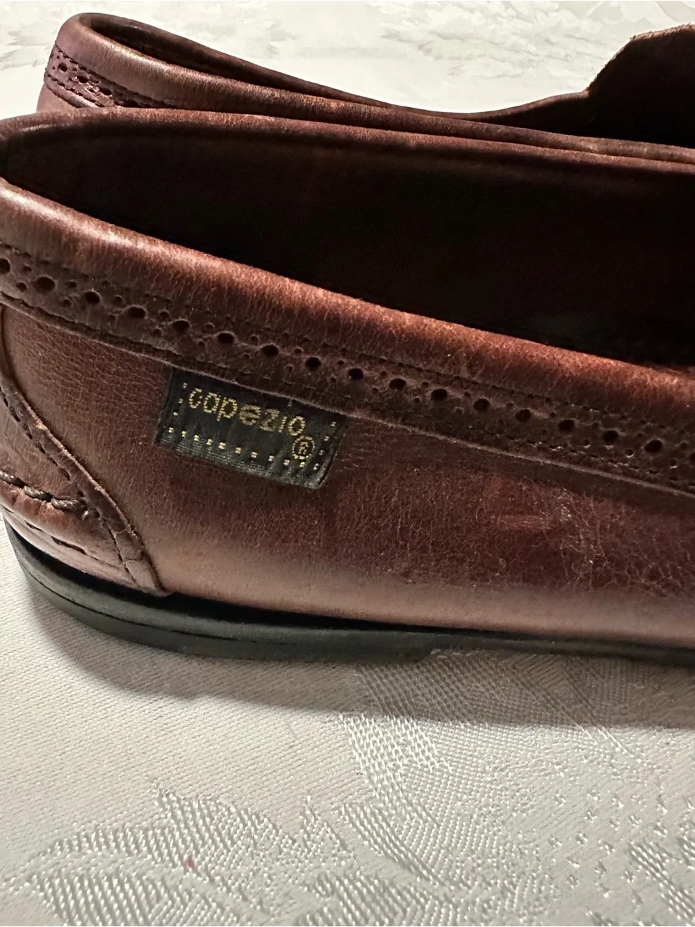 Capezio Brown Leather Penny Loafers